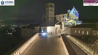 Assisi Live Webcam Basilica di San Francesco [upl. by Ettevram]