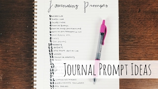 25 Journal Prompts  Journaling Ideas [upl. by Thilde]