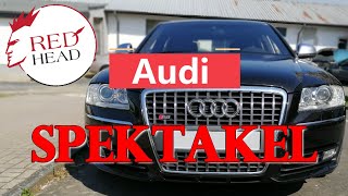 Audi S8 V10 MEGA  Audi A4 mit Motorcrash durch Werkstatt  gut gedacht schlecht gemacht  Redhead [upl. by Retrak]