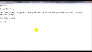 URI online Judge problem 1007 solution [upl. by Whorton]