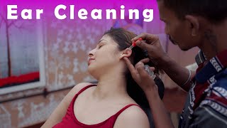 Hydrogen Peroxide Ear Cleaning and Massage ASMR  Indian Massage [upl. by Sitnalta]