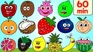 Fruits Colors amp More Kids Songs  60 Min Collection [upl. by Aniroc902]