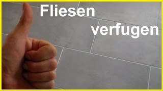 Fliesen fugen  Fliesen verfugen  How To Grout Tiles  Bodenfliesen verfugen [upl. by Naujat350]