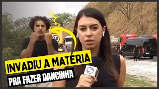 Polêmica MC Livinho invade reportagem e faz dancinha durante notícia com vítimas fatais [upl. by Nuahsed]