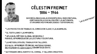 APORTACIONES PEDAGÓGICAS CÉLESTIN FREINET [upl. by Baldwin]