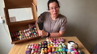 Scheepjes Unboxing video Cahlista colour pack yarn slicer en scheepjeswol beker [upl. by Berkow]