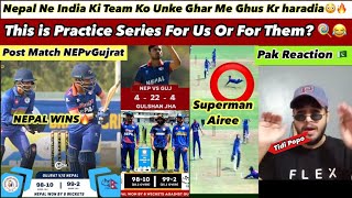 Nepal Beat Indias Team Gujrat In Their Home Ground 🔥 [upl. by Althee]