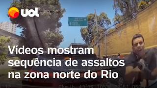 Arrastão no Rio Assaltantes miram motoristas na zona norte da cidade veja vídeos [upl. by Toma]