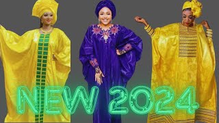 🆕️collection 2024 💥 mode tabaski💥 très jolie modèle robe en bazin Getzner à la couture sénégalaise 😍 [upl. by Elletnwahs]