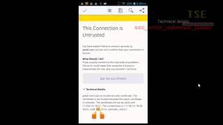 How to fix secerrorunknownissuer Gmailcom uses an invalid security certificate [upl. by Lim56]