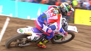 Jago Geerts Wins on Home Soil  MX2 Lommel 2023 [upl. by Elolcin]