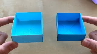 Origami Box Schachtel basteln mit Papier  Box falten als Geschenk oder Geschenkverpackung [upl. by Pablo533]