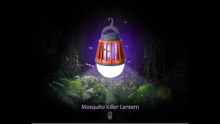 Camping Portable 2 IN 1 Mosquito Bug Killer Zapper Lantern [upl. by Adigun]