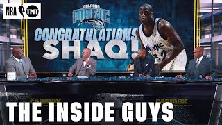 Shaq Becomes The First Orlando Magic Player To Have Their Jersey Retired 3️⃣2️⃣ 🪄  NBA on TNT [upl. by Ennoval]