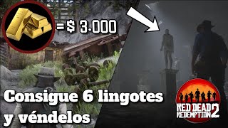 Tutorial¿Cómo conseguir 6 lingotes de oro fácil y rápido  Red Dead Redemption 2 [upl. by Wayland640]