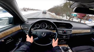 2010 Mercedes Benz E class E 220 CDI POV Test Drive DRIVEWAVE1 [upl. by Dorman]