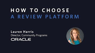 How to Choose A Review Platform with Oracle [upl. by Ahseyk72]