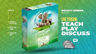 Ark Nova Marine Worlds  4p Playthrough amp Roundtable Discussion by Heavy Cardboard [upl. by Valery]