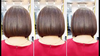 How to cut A Line Bob Haircut for Women  Classic Bob Hair Cutting Techniques [upl. by Lenoel]