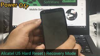 Alcatel u5 hard reset  Recovery Mode [upl. by Obediah]