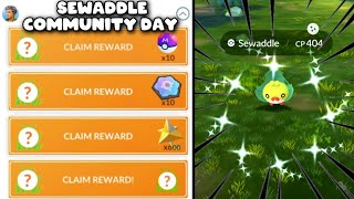 Sewaddle community day paid research task in pokemongo [upl. by Howund]