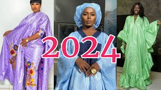 SENEGALESE BAZIN RICHIE 2024  modele grand boubou en bazin richie tendances 2024 sénégal [upl. by Hahcim]