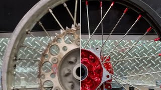 Rebuild and customize your dirt bike wheels for cheap [upl. by Arihppas]