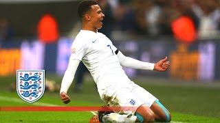 Dele Alli wonder strike  England 20 France  Goals amp Highlights [upl. by Nylesoy]