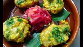 Recipe for Tandoori Mushrooms filled with Cheese amp Paneer at Chai Naasto Restaurant London [upl. by Analak]