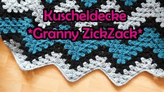 KUSCHELDECKE häkeln  Romy Fischer Häkelanleitung [upl. by Nuhsyar996]