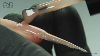 CND PLEXIGEL Builder Colors  How to make a Stiletto Nail [upl. by Arta926]