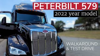 2022 Peterbilt 579 tour of updated features and test drive [upl. by Ailecnarf227]