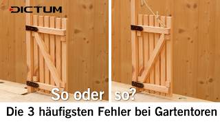 Die 3 häufigsten Fehler beim Bauen von Gartentoren dictum diy garten [upl. by Anividul942]