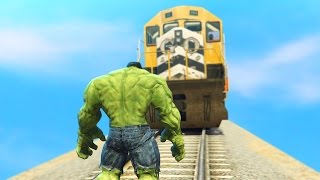 CAN THE HULK STOP THE TRAIN GTA 5 Funny Moments [upl. by Weiser]