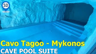 Cavo Tagoo Mykonos Hotel  Cave Pool Suite Tour [upl. by Eatnoled]