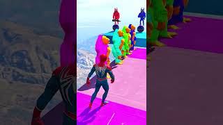 GTA 5 Epic Water Ragdolls  SpiderMan JumpsFails ep129  shorts [upl. by Attehcram]