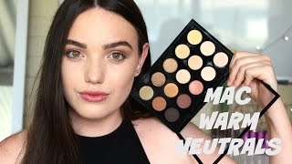 Mac Warm Neutrals Palette  First Impressions amp Demo [upl. by Dibbrun]