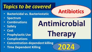 Antimicrobial TherapyAntibiotics II [upl. by Ogeid]