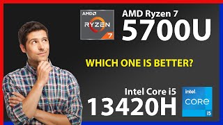 AMD Ryzen 7 5700U vs INTEL Core i5 13420H Technical Comparison [upl. by Ahsurej]