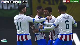 PC PES21 SIMULANDO PARAGUAI X BRASIL  ASSISTA GAMEPLAY PC PES21 [upl. by Lemraj973]