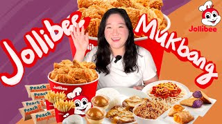 Jollibee Mukbang  Original amp Spicy Chicken Bucket Meal [upl. by Cl]