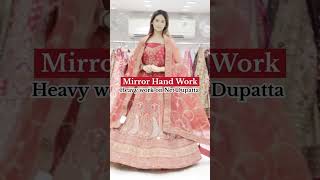 Heavy mirror work bridal lahanga at wholesaleprice in SinghalTextiles [upl. by Nordek822]