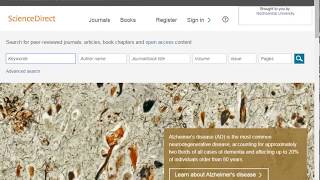 ScienceDirect Quick Tutorial Video [upl. by Ocirnor]