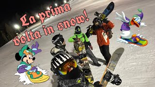 La mia prima volta in snowboard  FINITO BENE MA NON BENISSIMO [upl. by Ala]