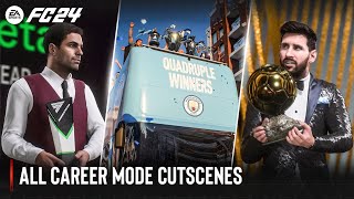 EA SPORTS FC 24  All Career Mode Cutscenes [upl. by Stuppy535]