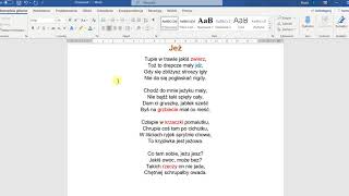 Edytor Word  formatowanie tekstu kl3 [upl. by Dmitri]