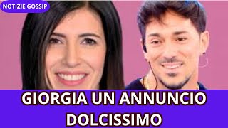 GIORGIA UN ANNUNCIO DOLCISSIMO [upl. by Rekoob]