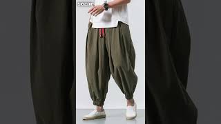 NEW OVERSIZED MEN HAREM PANTS shorts TheCaesarofLuxury outfit style mensfashion lifestyle [upl. by Rhynd]