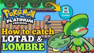 How to catch LOTAD and LOMBRE in Pokemon Platinum [upl. by Niamor]