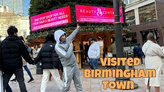 Visited Birmingham Town in Bad Weather 💨 😃Birmingham Library mudasarkhanuk [upl. by Alehtse]